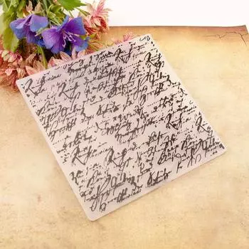 DIY пластиковая папка для тиснения 3D неровное тиснение сценарий штамп трафарет для скрапбукинга бумажные карты украшения шаблон формы