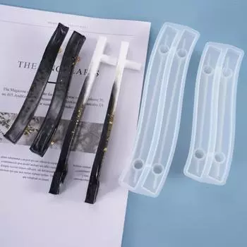 DIY поднос для фруктов, изогнутая ручка, кристалл, силиконовый эпоксидный орнамент, декор, форма для рукоделия 2