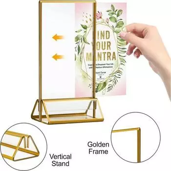 DIY подставка для меню акриловые таблички поддержка модный держатель для карточек свадьба 6inch