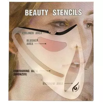 DIY подводка для бровей, тени для век, макияж, шаблон карты, контур лица, модель, трафарет, карта для ухода за волосами