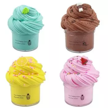 DIY поставки слизи фруктовая слизь ароматерапия давление детская игрушка слизи кофейный