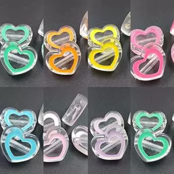 DIY Прозрачный любовный крем-клей Кристаллический клей DIY Материал ручной работы 4 шт. Ювелирные аксессуары Чехол для телефона Акриловые ювелирные изделия Изготовление бусин светло-розовый