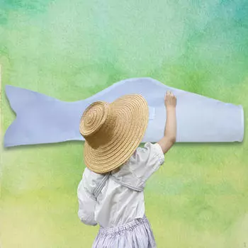 DIY пустая ткань детская ручная роспись японский карп стример образовательные граффити 70cm