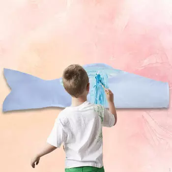 DIY пустая ткань детская ручная роспись японский карп стример образовательные граффити 45cm