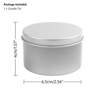 DIY пустые круглые металлические жестяные банки 3,5 унции восковые свечи чехол для хранения контейнер художественный ремесленный ящик для хранения золотой