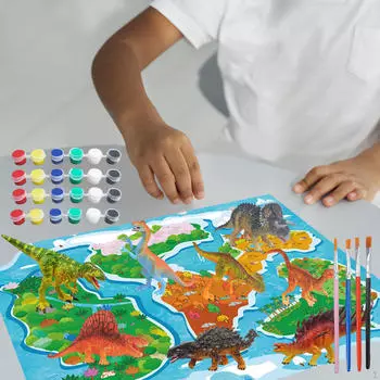 DIY раскраска динозавр модель набор для рисования набор для рисования вручную художественный набор для деятельности