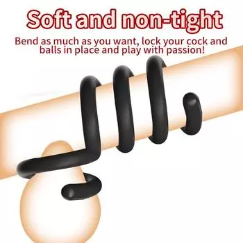 DIY Регулируемое кольцо для пениса, гибкое кольцо для яичек, мошонка, бондаж для пениса, отсроченная эякуляция, секс-игрушка для мужчин, растяжитель для мячей