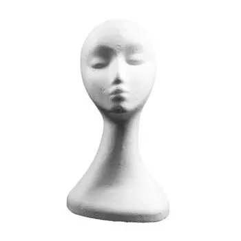DIY реквизит головной убор дисплей модель пенопласт женский манекен голова парик шляпа держатель