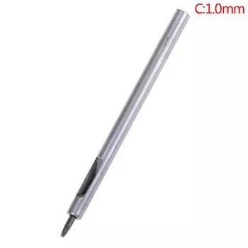 Diy ремень пробивая кожаный дырокол полый сверлильный инструмент ремесло кожаный дырокол 1.0mm