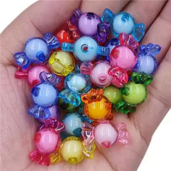 DIY ремесла 50 шт. 21*12 мм свободные бусины конфетной формы для изготовления ювелирных изделий ожерелье браслет оптовая продажа кулон оранжевый