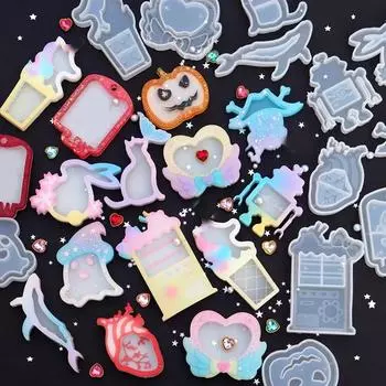 DIY Ремесла Кролик Кристалл Брелок Инструменты Для Изготовления Ювелирных Изделий УФ-Эпоксидная Силиконовая Форма Смола Плесень