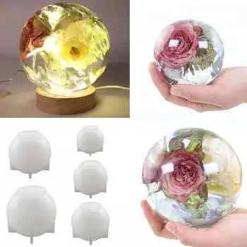 DIY ремесла украшения ювелирные изделия инструменты подсвечник силиконовая форма смола плесень круглый шар