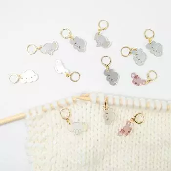 DIY ремесленные маркеры, металлические маркеры для вязания петель, металлические защелки для вязания крючком, вязальные инструменты