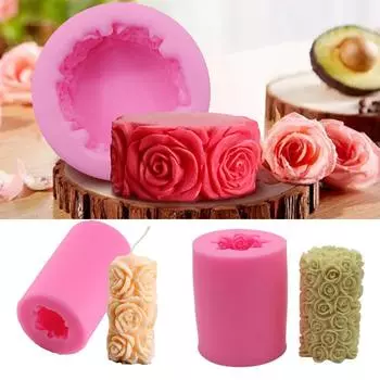 DIY ремесло эпоксидная смола глина инструменты форма для мыла 3D силиконовая форма для свечей форма для розы восковая модель