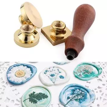 DIY ремесло печать печати штампы металлический воск уплотнительный штамп воск медная головка скрапбукинг краска печать