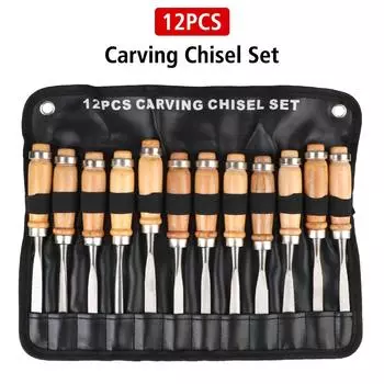 DIY резьба лезвия алюминиевый сплав деревообрабатывающие принадлежности 12 шт скульптура скальпель нож резка набор художественных резцов нож для резки 12pcs