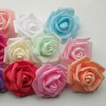 DIY Rose Foam Home Room Flowers 25/50/100Pcs Свадебный искусственный декор 25Pcs* белый