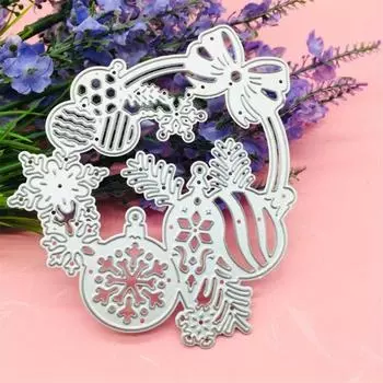 DIY Рождественская Снежинка Подвесной Фрукт Комбинация Металлический Тисненый Углеродистая Сталь Нож Высечка Бумага Высечка Нож Для Резки Травление Штамп серебряный