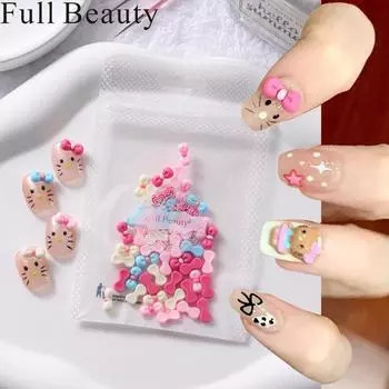 DIY Розовая Бабочка Украшения для ногтей 3D Дизайн ногтей DIY Аксессуары Украшения Маникюрные Инструменты