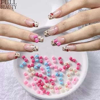 DIY Розовая Бабочка Украшения для ногтей 3D Дизайн ногтей DIY Аксессуары Украшения Маникюрные Инструменты