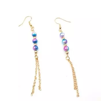 DIY ручной работы бисерный материал круглые бусины масляные герметизирующие сохраняющие цвет бусины CCB интервал квадратные бусины 100 шт. бусины любви пентаграмма аксессуары Round Beads 4mm золотистый