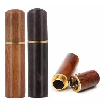 DIY ручные швейные иглы, деревянный чехол, держатель для швейных игл, трубка для хранения, кожаный контейнер для вязания и вышивки, ремонтные иглы чёрный