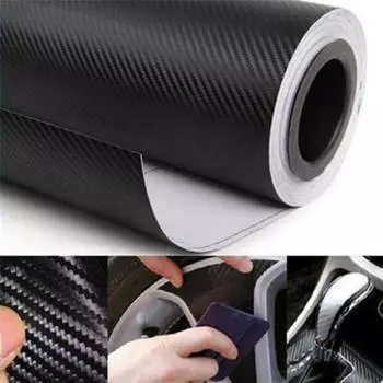 DIY самоклеящаяся 3D виниловая наклейка из углеродного волокна для автомобиля, наклейка, авто украшение one size