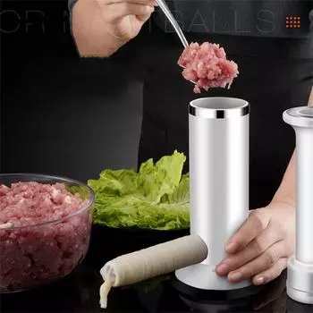 DIY Sausage Maker Meatball Maker Sausage Stuffer Homemade Sausage Tool Dual Use Sausage Meatball Tool Sausage Meatball Filler
