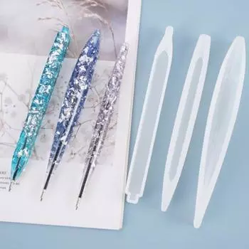 DIY шариковая ручка форма силиконовая кристаллическая эпоксидная смола ручной работы ремесло канцелярские принадлежности плесень 1