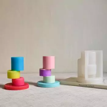 DIY силиконовая форма для подсвечника, ручная работа, неправильная геометрическая форма для подсвечника для домашней церемонии благословения