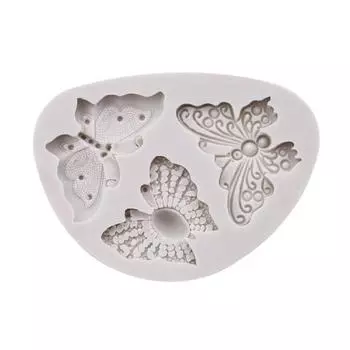 DIY силиконовые формы для шоколада бабочка помадка торт инструменты выпечки украшения белый