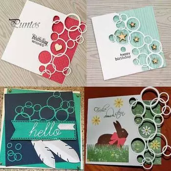 DIY Скрапбукинг фотоальбом бумажные карты штампы трафареты круг резак серебряный