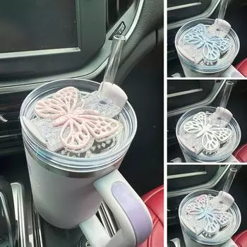 DIY сменные крышки для Stanley с выемкой в виде бабочки, украшения для подарков, чашка 40, крышка для Stan D5E4 Pink-for 40oz