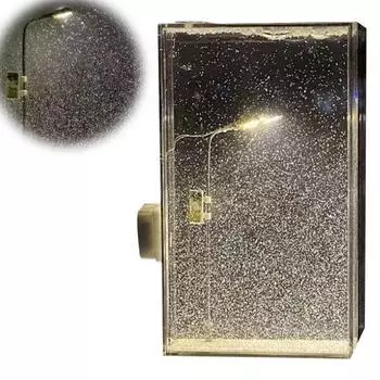 DIY Snow Scene Light Уличный фонарь Снежинка Лампа Комплект Настольный Самостоятельная Сборка Снежный Пейзаж Ночной Светильник Подарок для Друзья 1pc