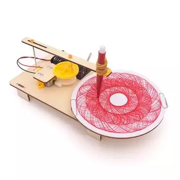 DIY собранный электрический плоттер, модель для рисования, физический эксперимент, образовательная игрушка