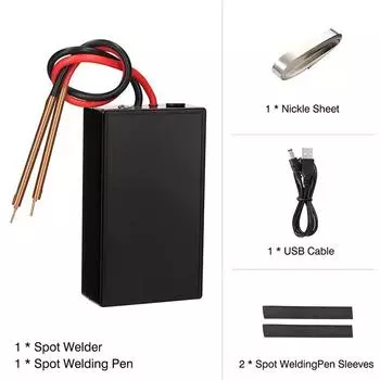 DIY Storage Mini Touch Welder 5V 6 Speed Adjustable 18650 Li-ion Battery Spot Welding Toolkit Home Portable Mini Spot Welding