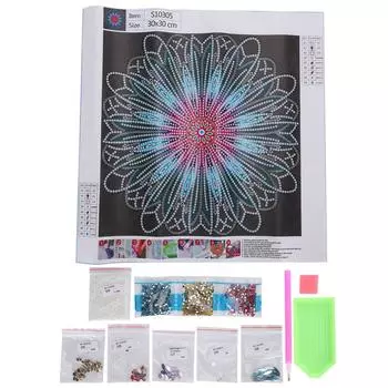 DIY Стразы Картина Цветок Алмазная Картина Картина Украшения Набор S10305 (30 х 30 см)