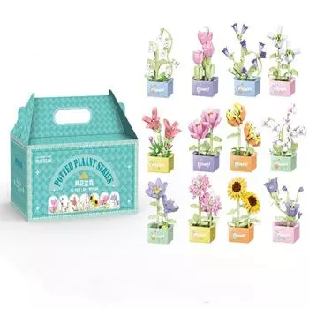 DIY Succulent Potted Model Educational Toys Succulent Building Block Set