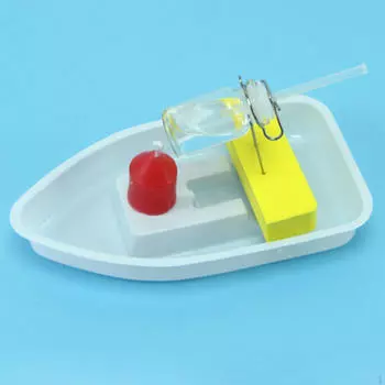 DIY тепловая свеча лодка автомобиль игрушка образовательная школа эксперименты по физике учебные пособия