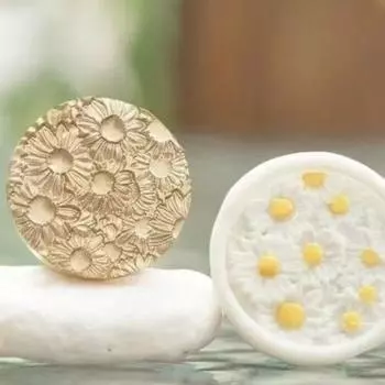 DIY Tool Retro Sealing Wax Stamp Head Snowflake Wax Seal Stamp Polyshaped Head Embossing Decor style B