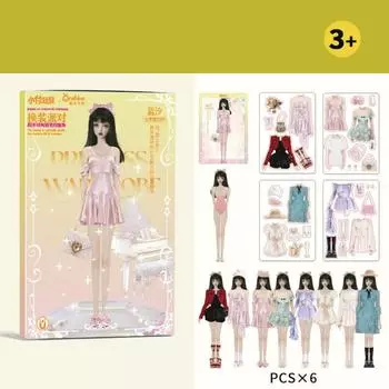 DIY Toy Paper Doll Quiet Book Play Repeatedly DIY Cute Princess Book Toy for Kids 4