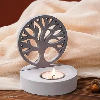 DIY Tree Of Life Candlestick Set Silicone Mold 3D Tree Twig Candle Holder Resin Mould Homemade Plaster Pendant Tools Home Decor
