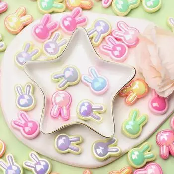 DIY УФ-покрытие ослепительно бисер 5 шт. двухцветный материал бусины ювелирные аксессуары акриловый модный браслет ожерелье изготовление кролика