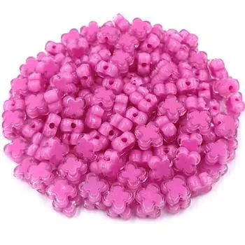 DIY ювелирные аксессуары 20 шт. свободные бусины бусины для браслета серьги изготовление цветка свободные бусины свободные бусины сердечник из четырех лепестков цветок мода синий