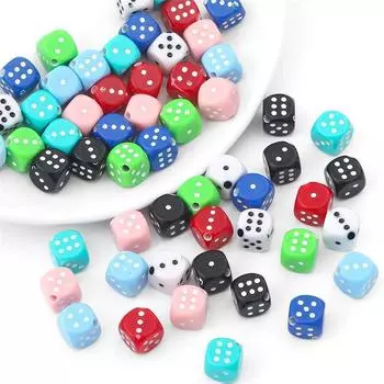 DIY ювелирные аксессуары: Бусы, игральные кости, ожерелья ручной работы, браслеты, аксессуары для волос