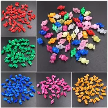 DIY ювелирные аксессуары для браслета, серьги, изготовление модных 30 шт. креативных подвесок, конфетные бусины 15*8 мм, аксессуары белый