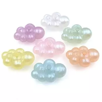 DIY ювелирные аксессуары подвески ручной работы материал облако бусины для ожерелья браслет изготовление акриловые свободные бусины мода креативные 5 шт подвески бусины белый