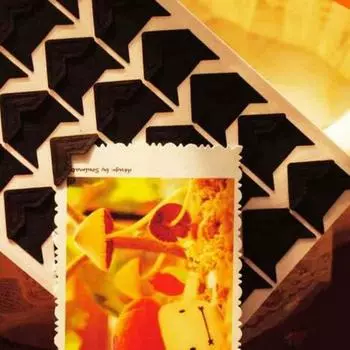 DIY винтажные угловые наклейки из крафт-бумаги для фотоальбомов Ретро наклейка для скрапбукинга украшение фоторамки для скрапбукинга серебряный