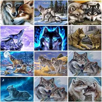 DIY Wof 5D алмазная живопись полная круглая дрель животное Алмазная вышивка крестиком наборы мозаики из смолы настенное искусство домашний декор подарок Full Round 20x30CM