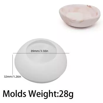 DIY волнообразная форма для хранения ювелирных изделий силиконовая форма круглая чаша подсвечник сосуд гипсовые формы из эпоксидной смолы домашний декор рабочего стола